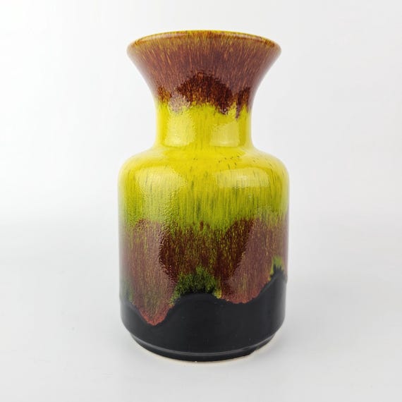 Vintage West German Fat Lava Vase Made by Jasba. Shape Number N