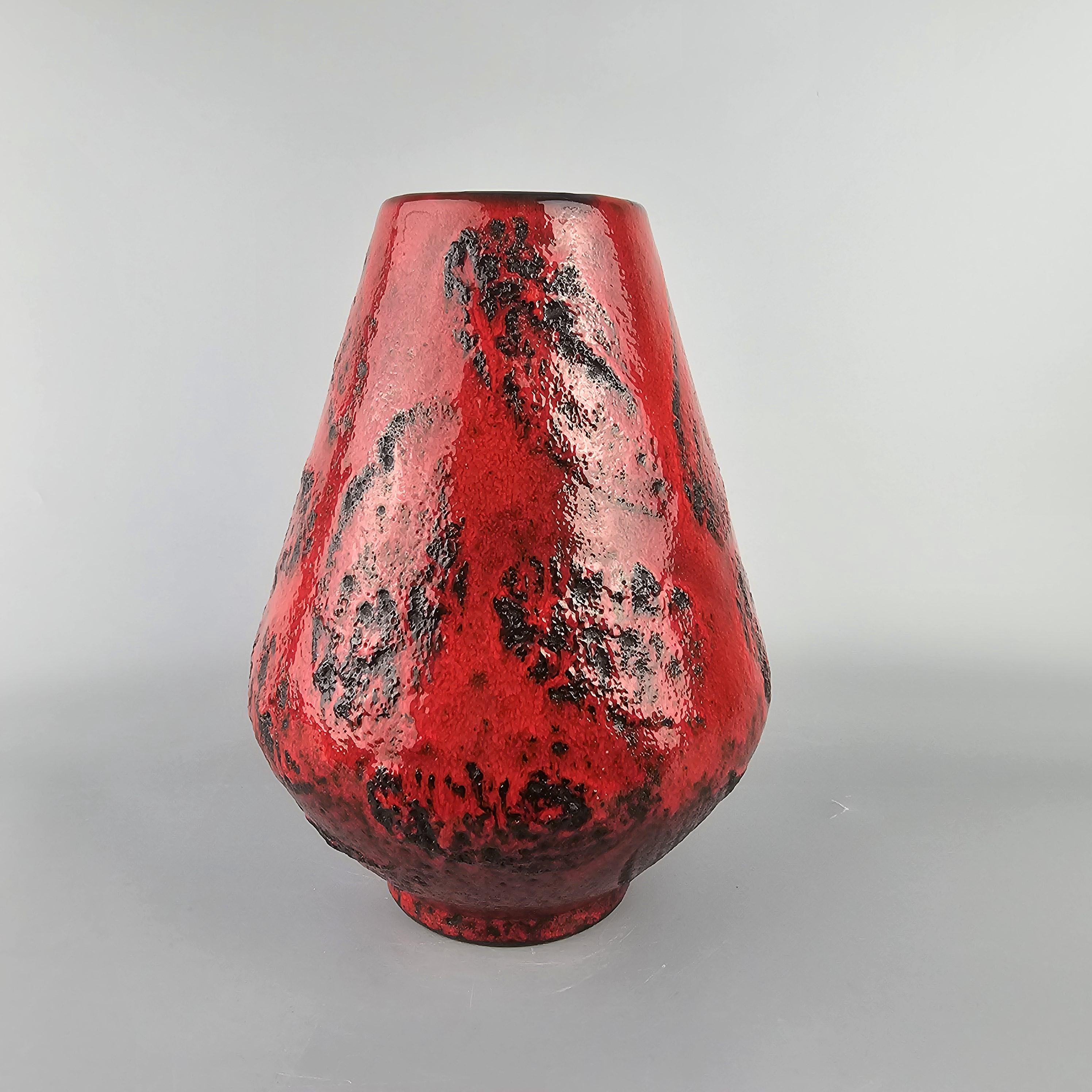 Graflich Ortenburg Fat Lava Fatlava 西ドイツ Vintage West German Fat Lava Vase. Gräflich Ortenburg, Form Number