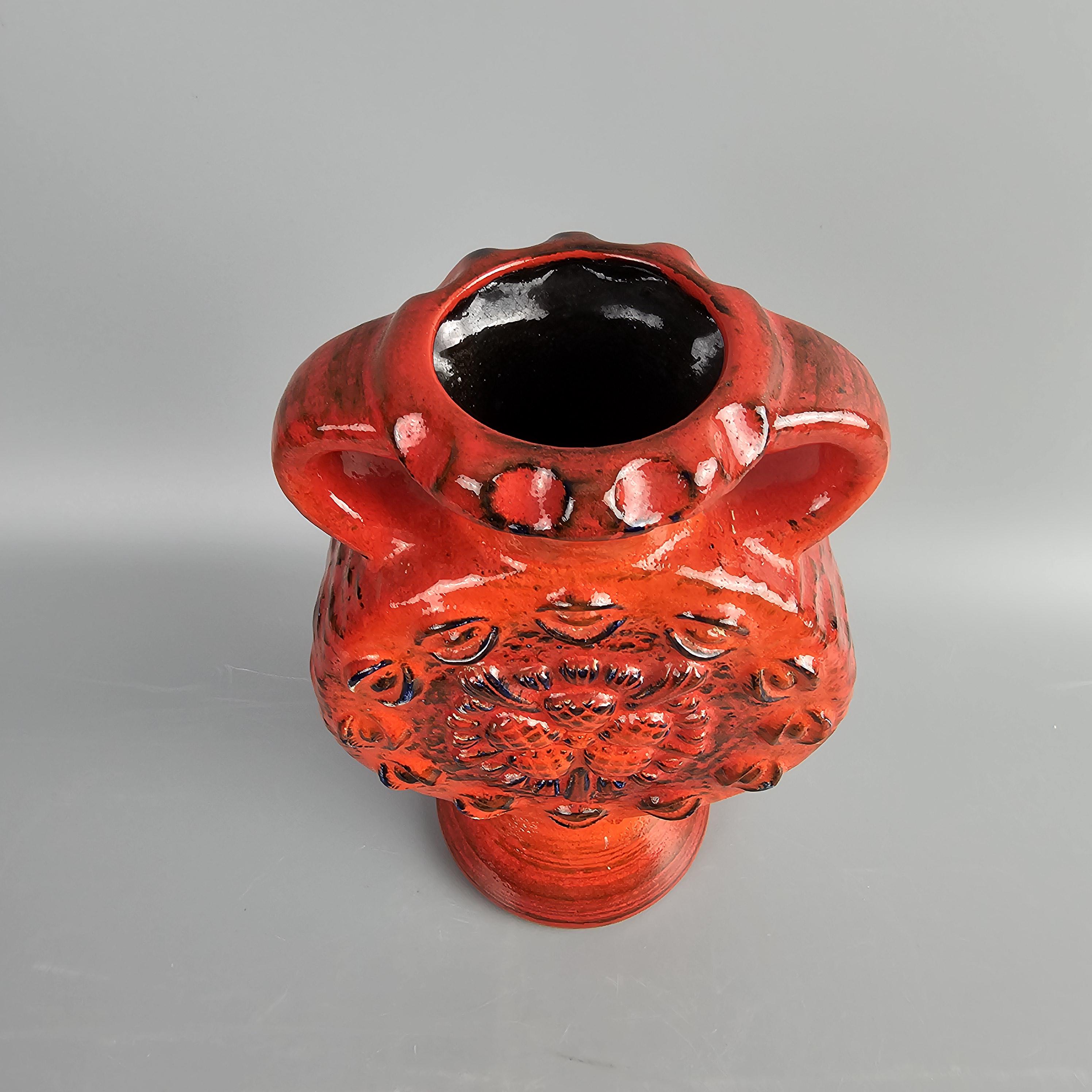 ヴィンテージ西ドイツのDumler & Breiden製ファットラバ花瓶。フォーム