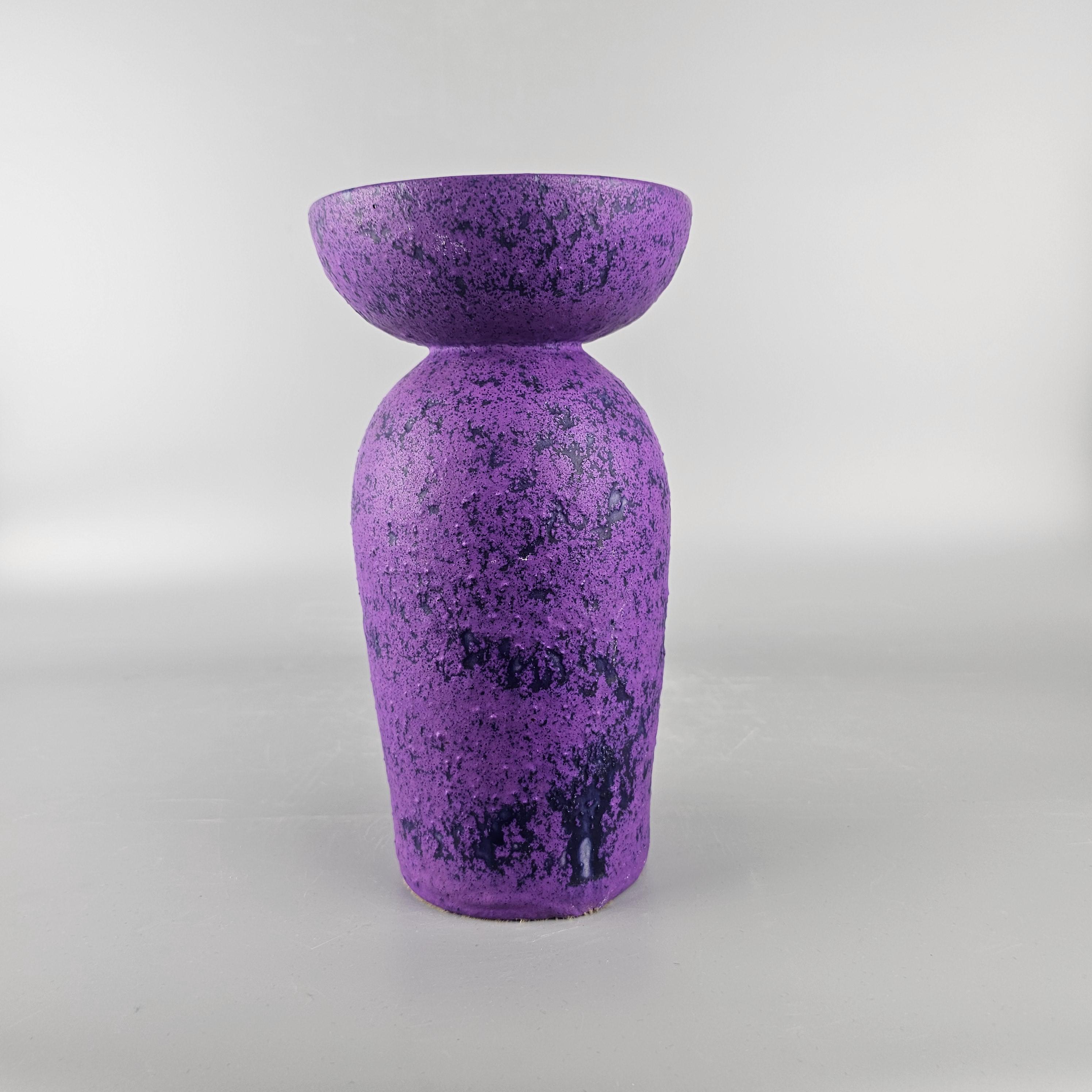 fatlava Otto Keramik 花器 Rare Vintage West German Fat Lava Vase. Otto Keramik, Purple. WGP