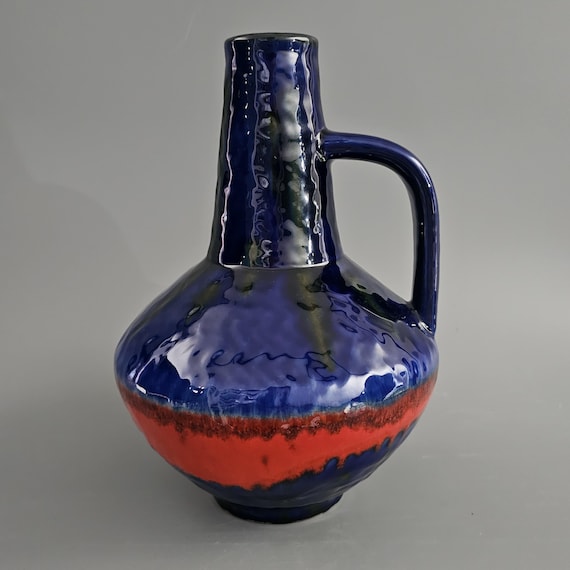 Vintage West German Fat Lava Vase Made by Carstens