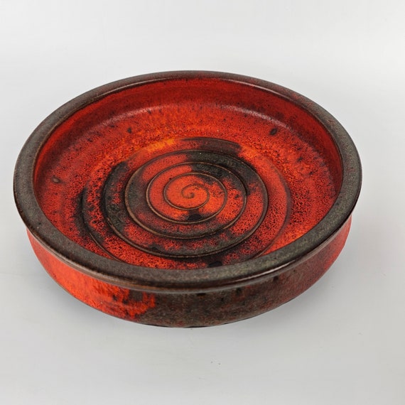 A West German Fat Lava Bowl by Carstens Tonnieshof. the Bowl A West German Fat Lava Bowl by Carstens Tonnieshof. the Bowl