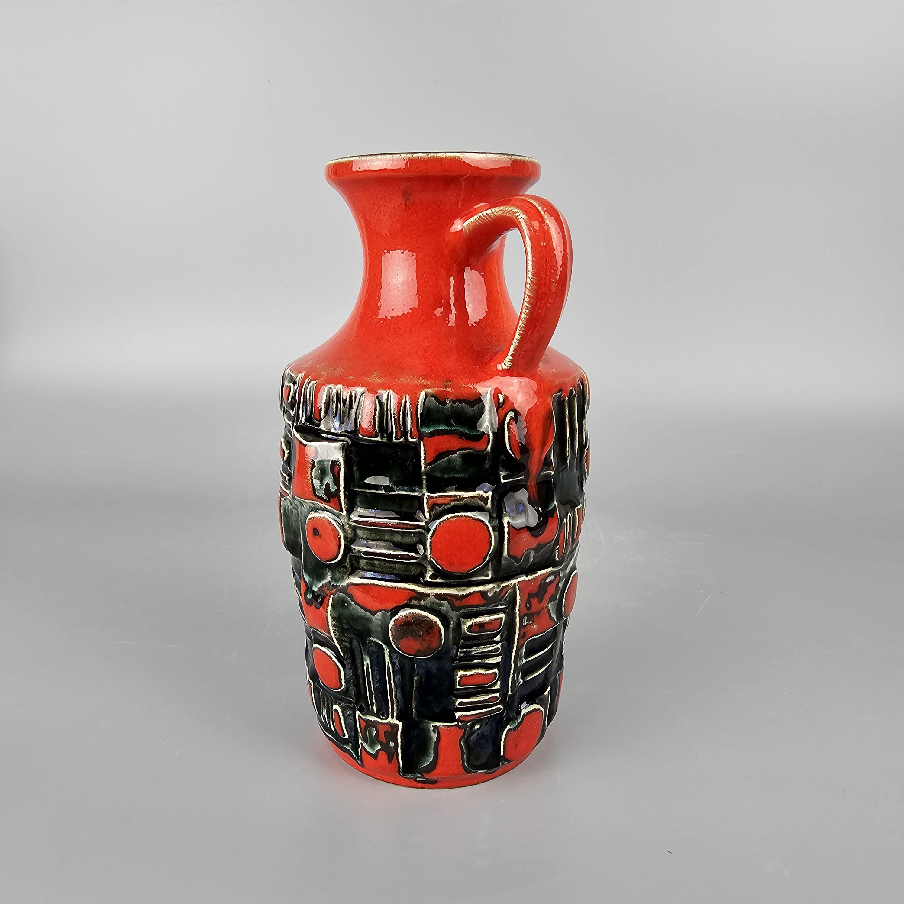 Vintage West German Fat Lava Vase. Uebelacker / U-keramik, Form