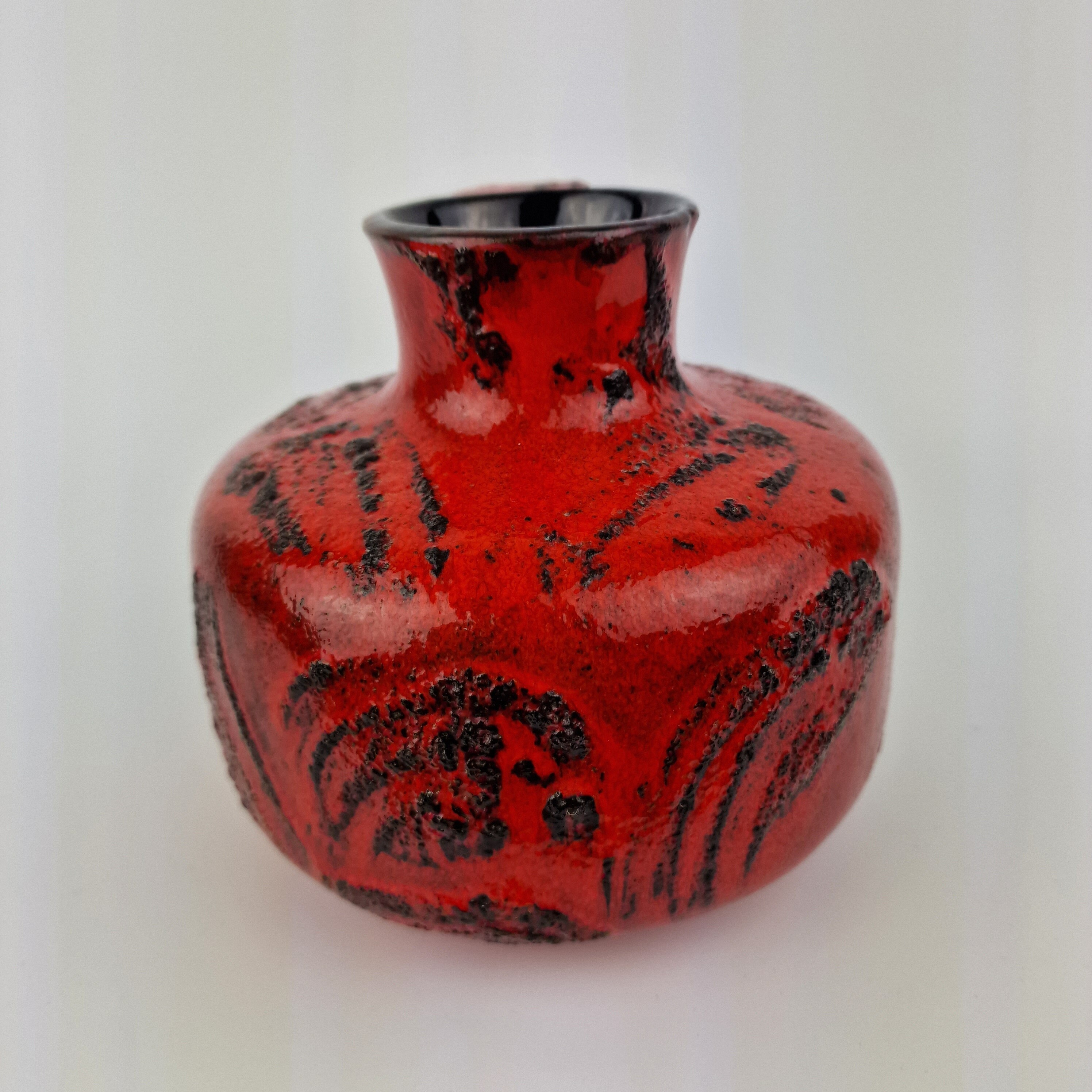A West German Fat Lava Vase/jug Made by Gräflich Ortenburg. the