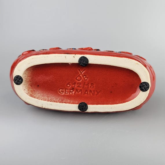 Vintage West German Fat Lava Vase Made by Dumler & Breiden. Style