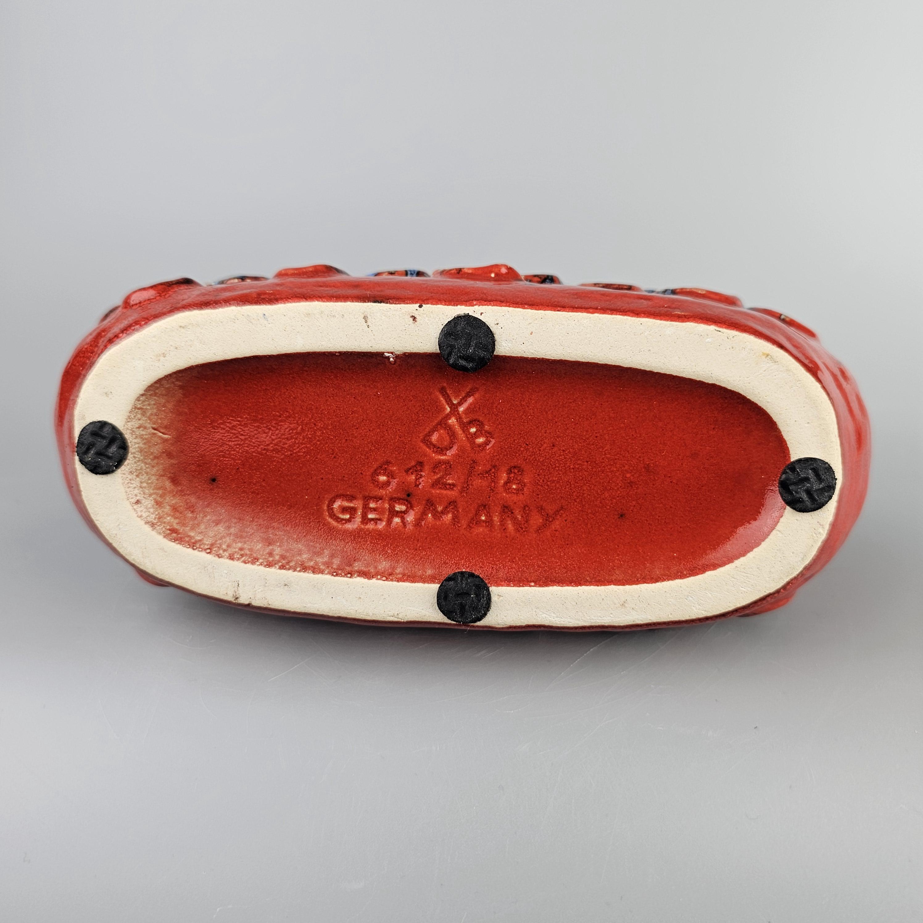 Vintage West German Fat Lava Vase Made by Dumler & Breiden. Style