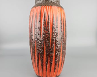 Vintage West German Fat Lava Vase, Possibly Made by Kubicek. Model