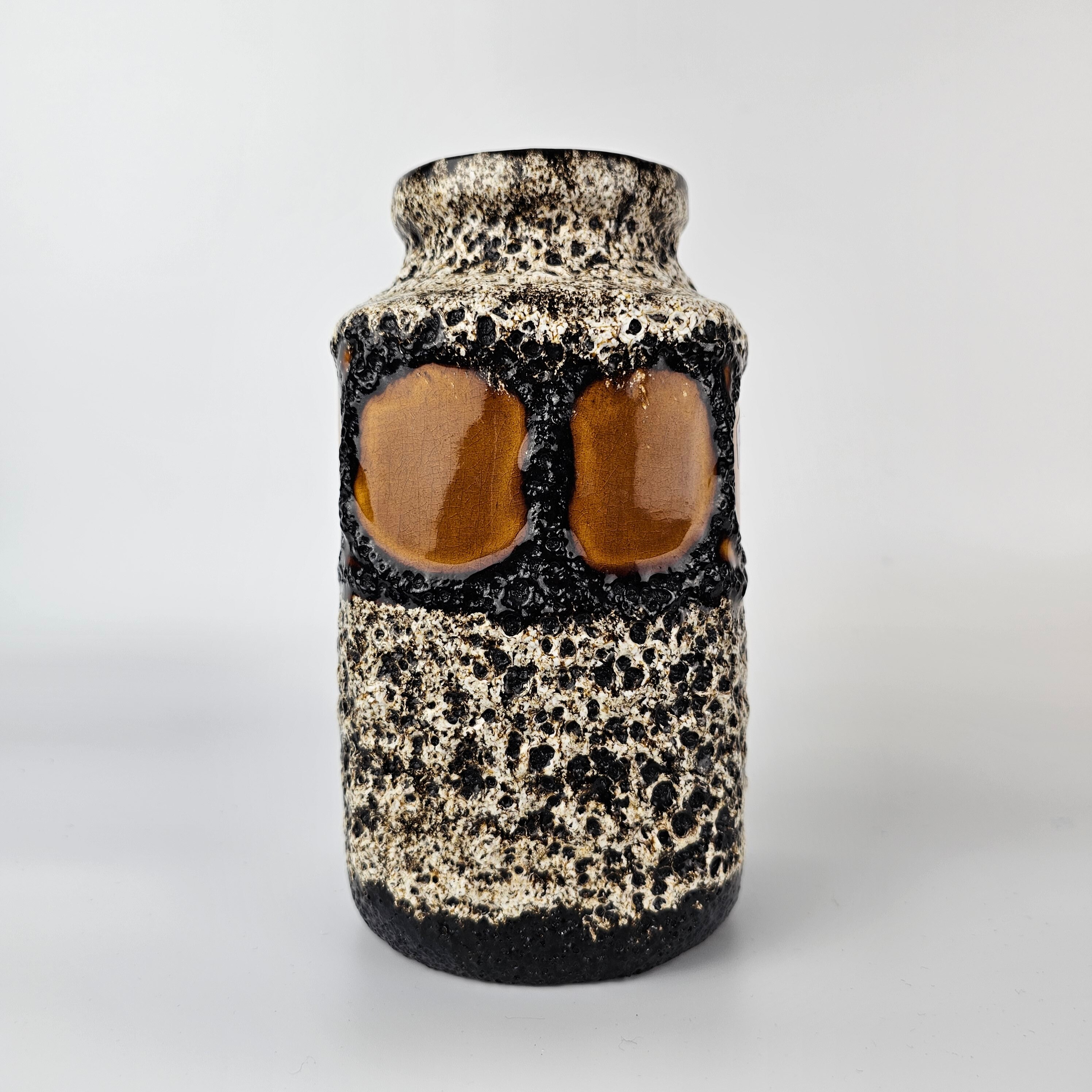 A West German Fat Lava Vase Made by Scheurich. the Vase is