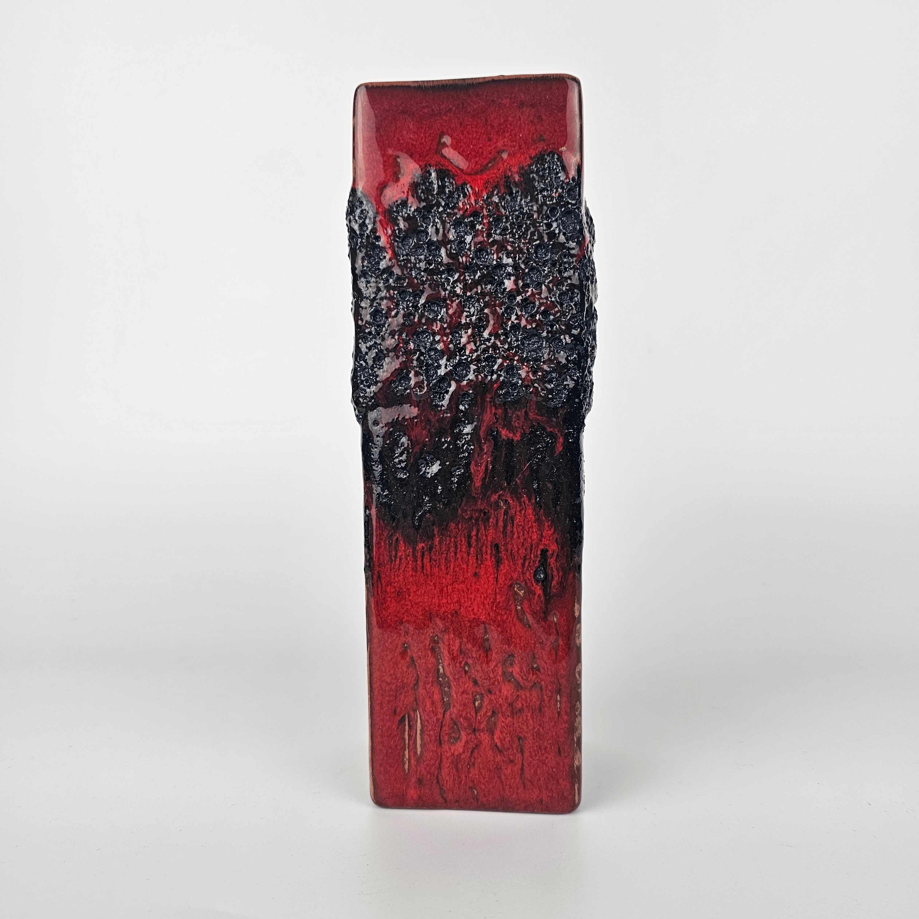 A West German Fat Lava Vase by Kreutz. the Vase is Numbered: 423