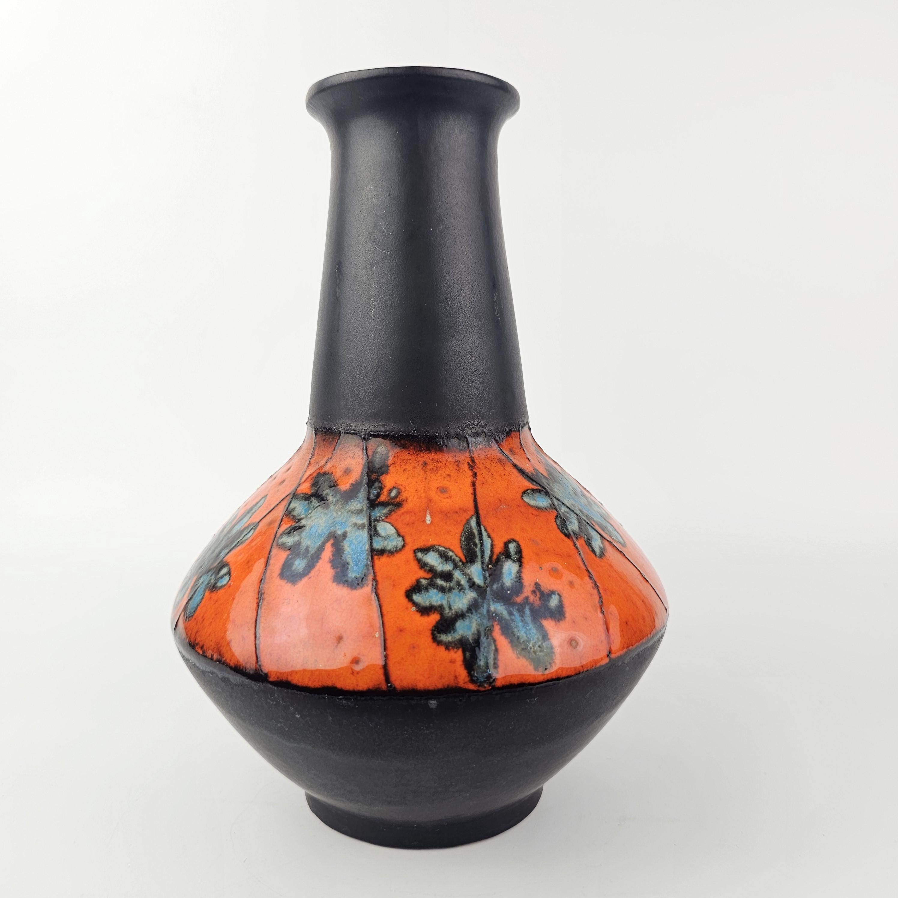 Vintage West German Fat Lava Vase Made by Carstens Tonnieshof