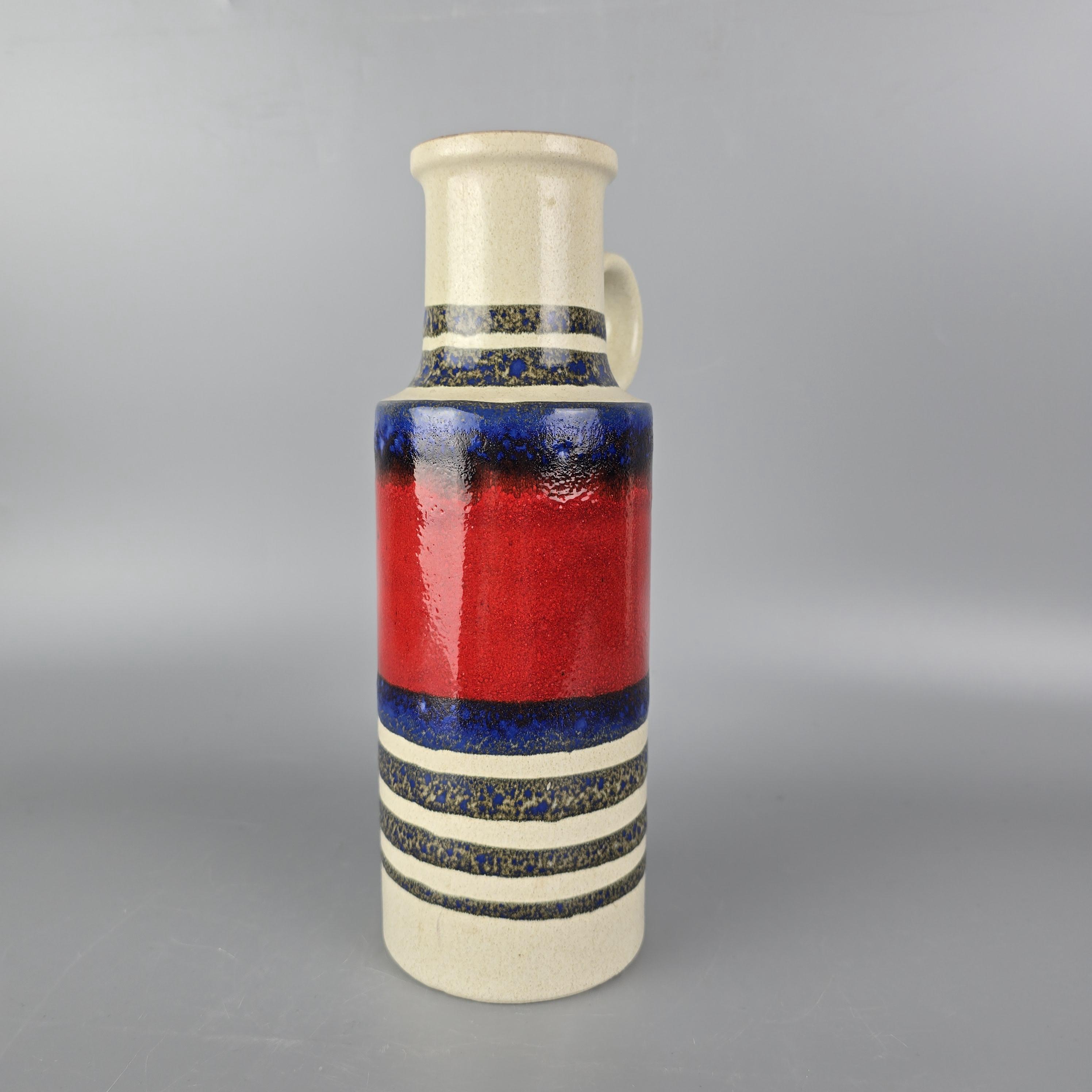Vintage West German Fat Lava Vase. Scheurich, Model Number 401-28