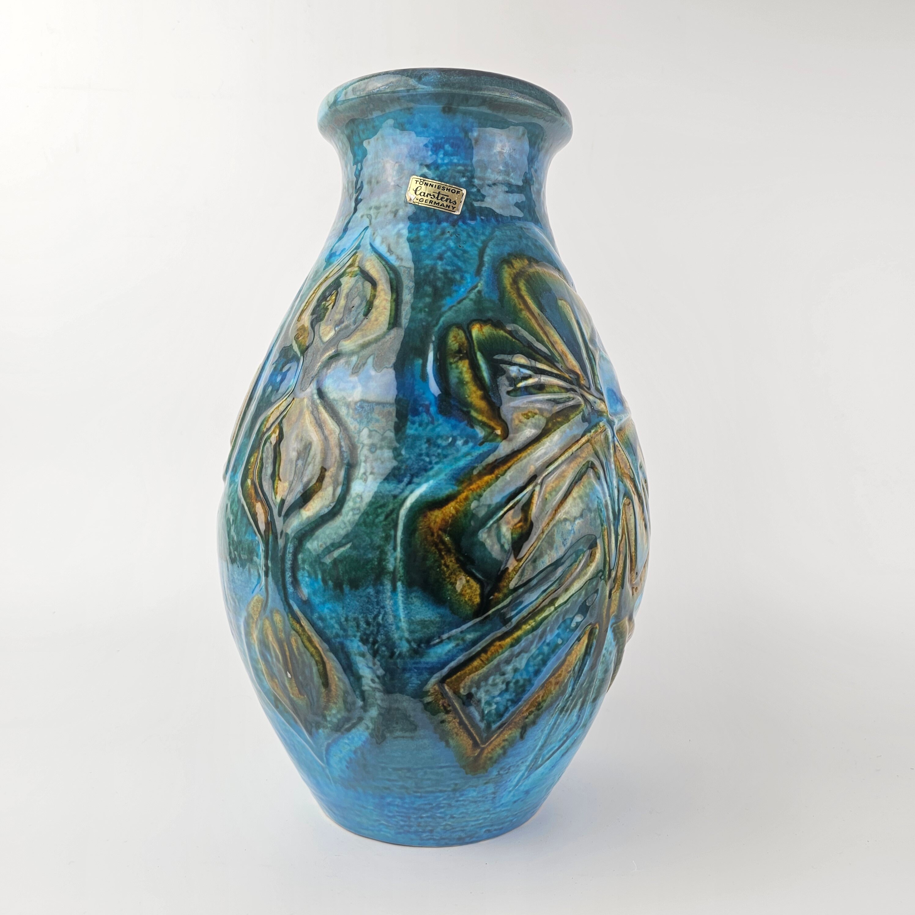 Vintage West German Fat Lava Vase Made by Carstens Tonnieshof