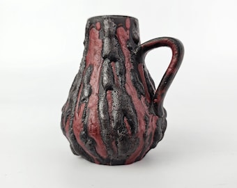 【ドイツ Ceramanoの花瓶】ヴィンテージ 392 Rare Vintage West German Ceramano Fire Vase Mid-century Pottery