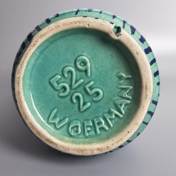 ヴィンテージ西ドイツ製ファットラバ花瓶。Scheurich製、モデル番号529