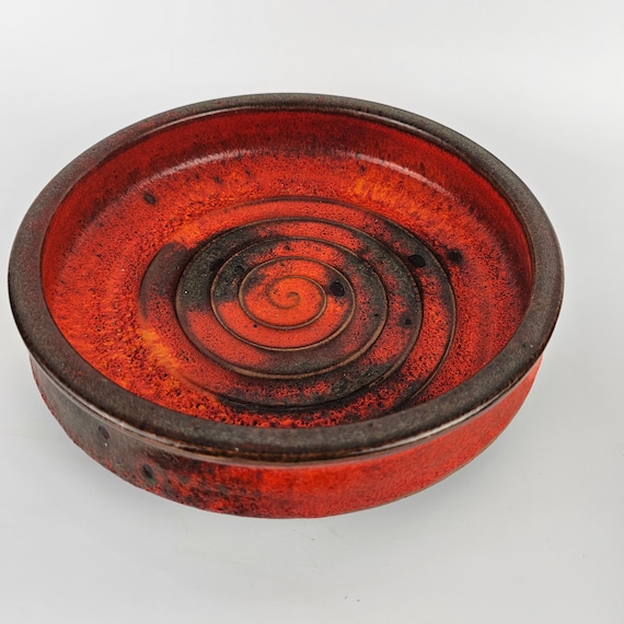 A West German Fat Lava Bowl by Carstens Tonnieshof. the Bowl