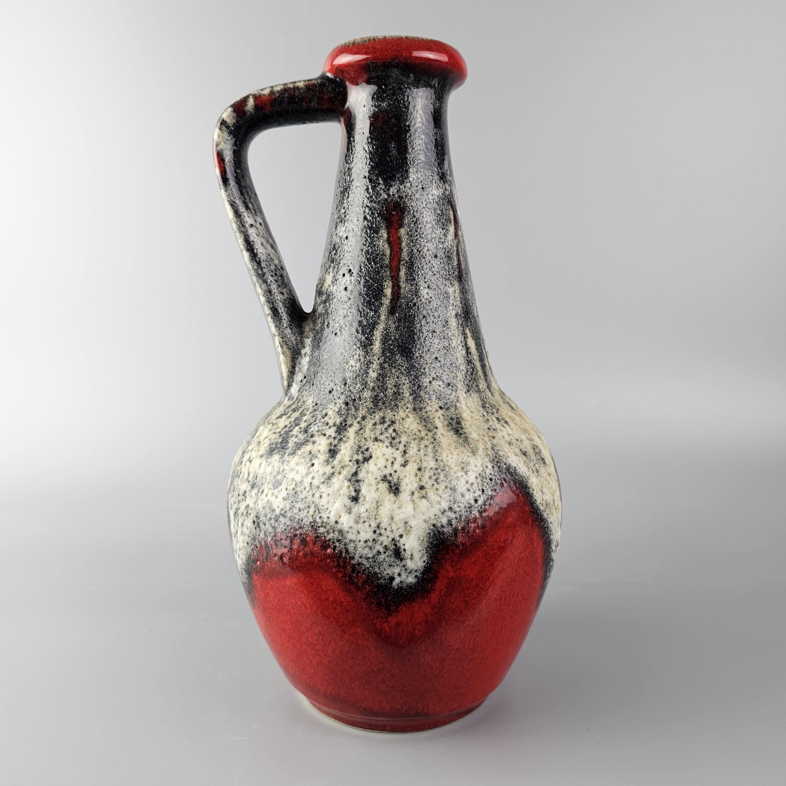 Vintage West German Fat Lava Vase Made by Bay Keramik. Shape