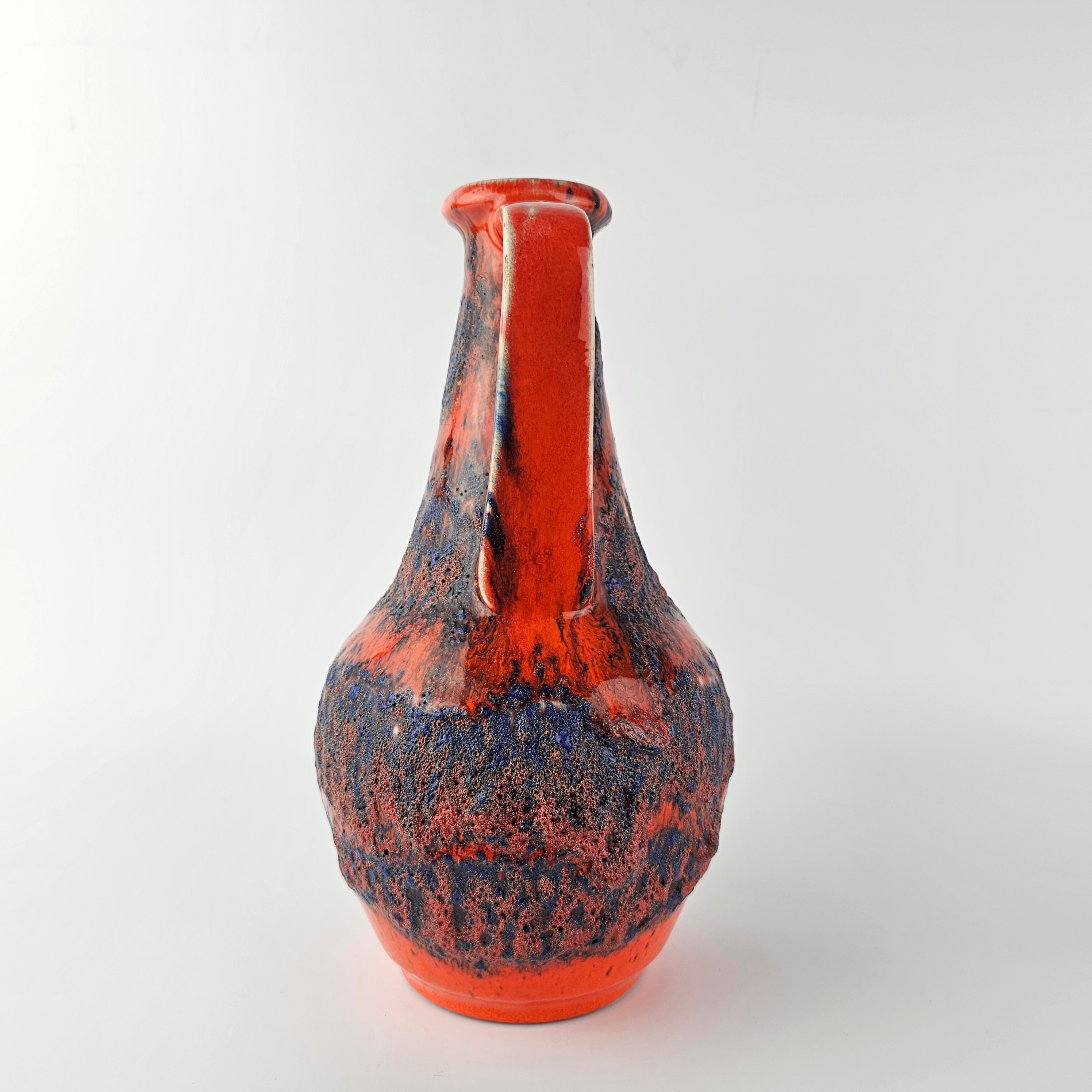 工芸品 70s Fat Lava wave Vintage West German Fat Lava Vase Made by Bay Keramik. Form