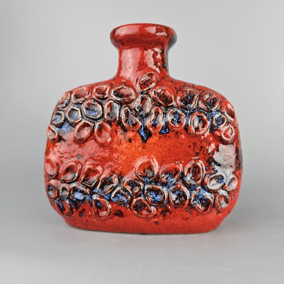 Vintage West German Fat Lava Vase Made by Dumler & Breiden. Style