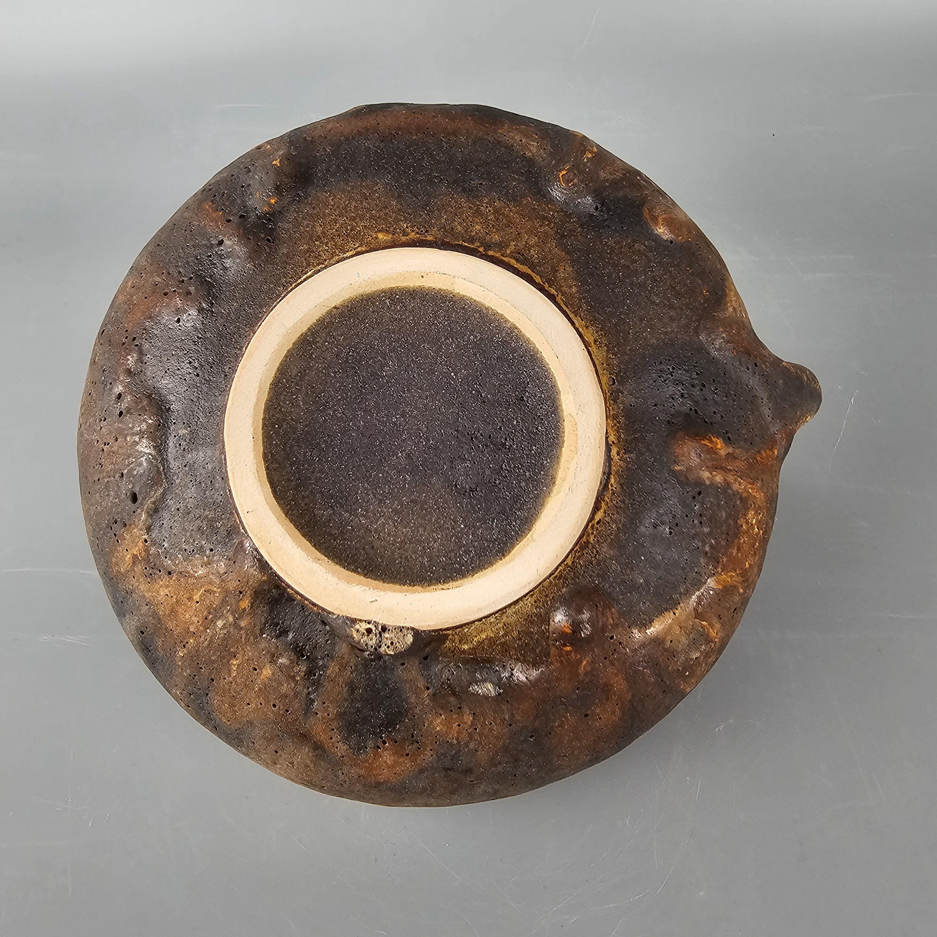 Vintage West German Fat Lava Vase Made by Ruscha. Shape