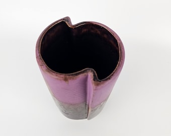 A West German Fat Lava Vase by Walter Becht. the Vase is Numbered