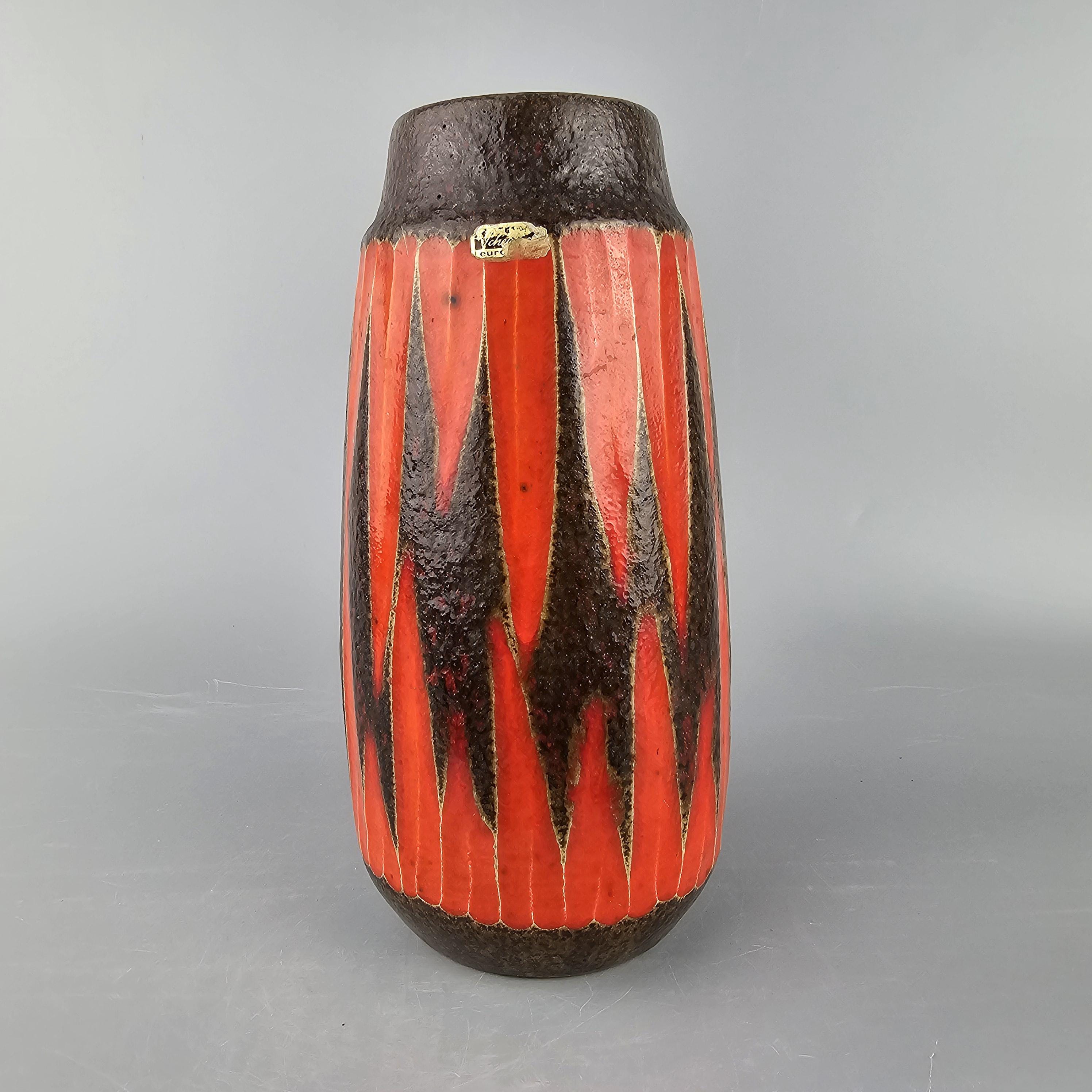 M823 vintage 70's Scheurich 花瓶 Fat Lava 70s Fat Lava Vase Yellow