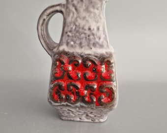 West German Fat Lava Vase by Dumler & Breiden. the Vase is