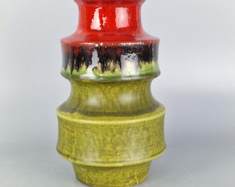 Vintage West German Fat Lava Vase Made by ES Keramik / Emons