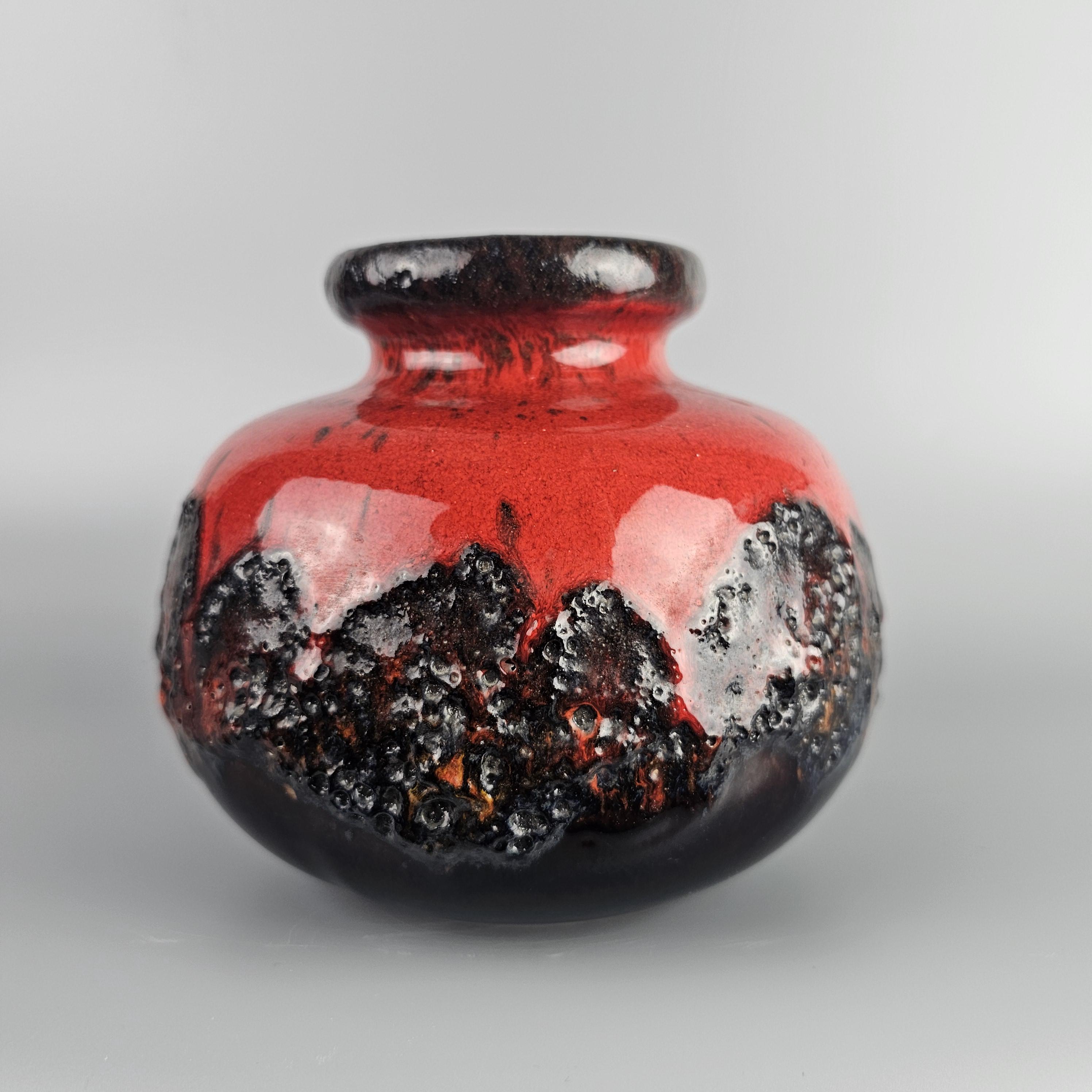 Vintage West German Fat Lava Vase Made by Scheurich. Model Number 