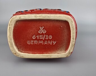 Vintage West German Fat Lava Vase. Dumler & Breiden, Model Number