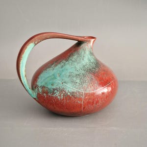 ヴィンテージ　fat lava ruscha 313 ① Vintage West German Fat Lava Vase. Ruscha Keramik, Form Number 313