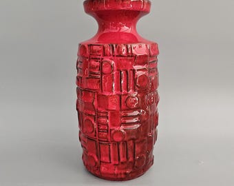 Vintage West German Fat Lava Vase Made by Scheurich. Shape
