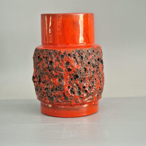 fatlava Otto Keramik 花器 Vintage West German Fat Lava Vase Made by Otto Keramik. Colors