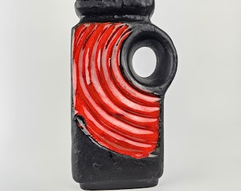 ヴィンテージの西ドイツの Fat Lava 花瓶。 Carstens Tonnieshof