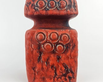 A rare West German Fat Lava vase by Fohr Keramik. The vase is numbered: 381-15.