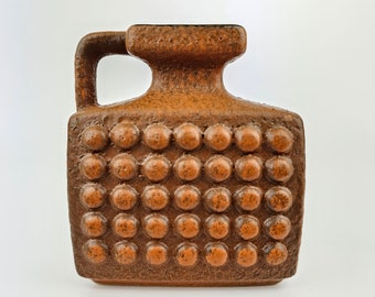 An East German Fat Lava vase by VEB Haldensleben. The vase is numbered: 4074.