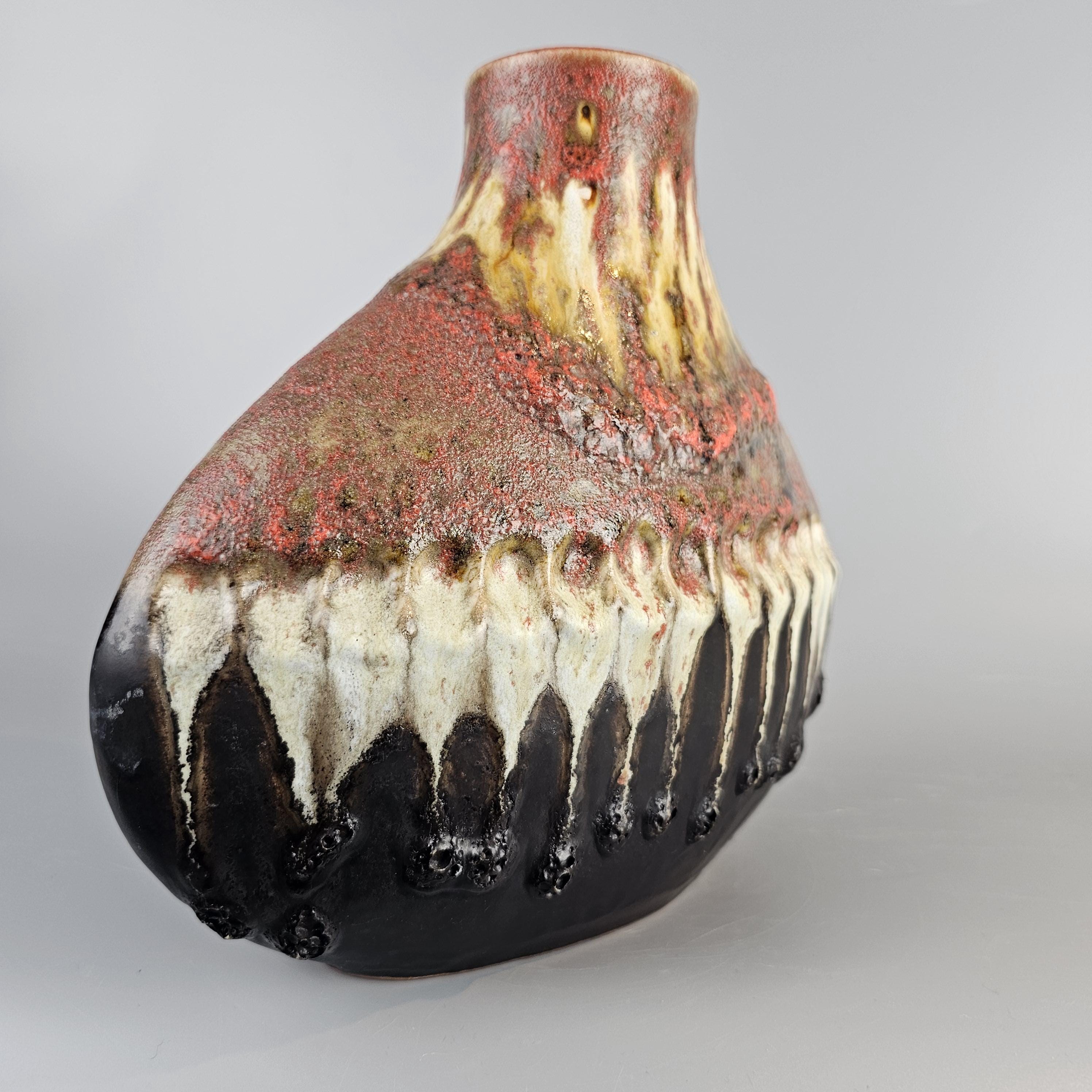 Vintage West German Fat Lava Vase Made by Carstens