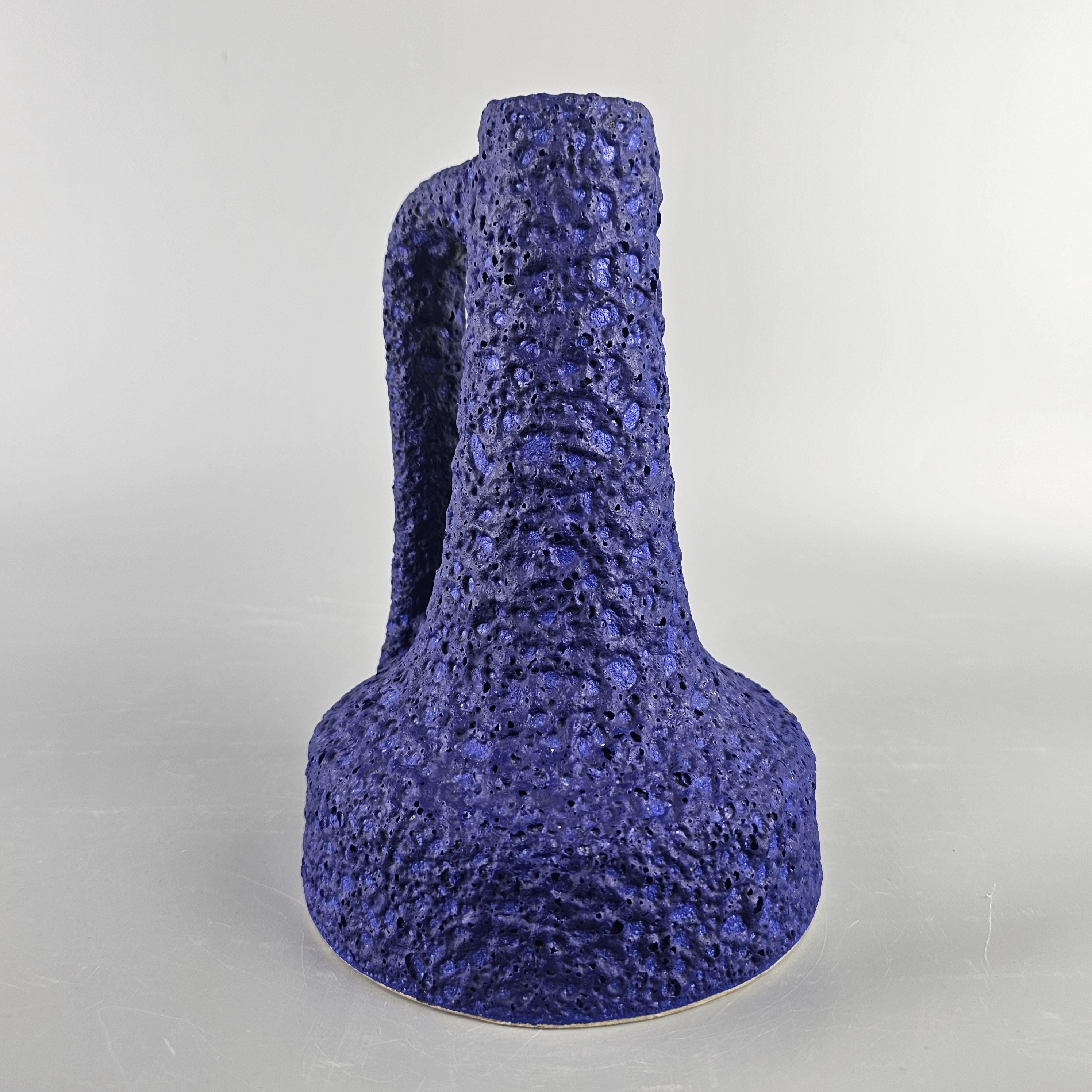 Vintage West German Fat Lava Vase Made by Silberdistel. Shape