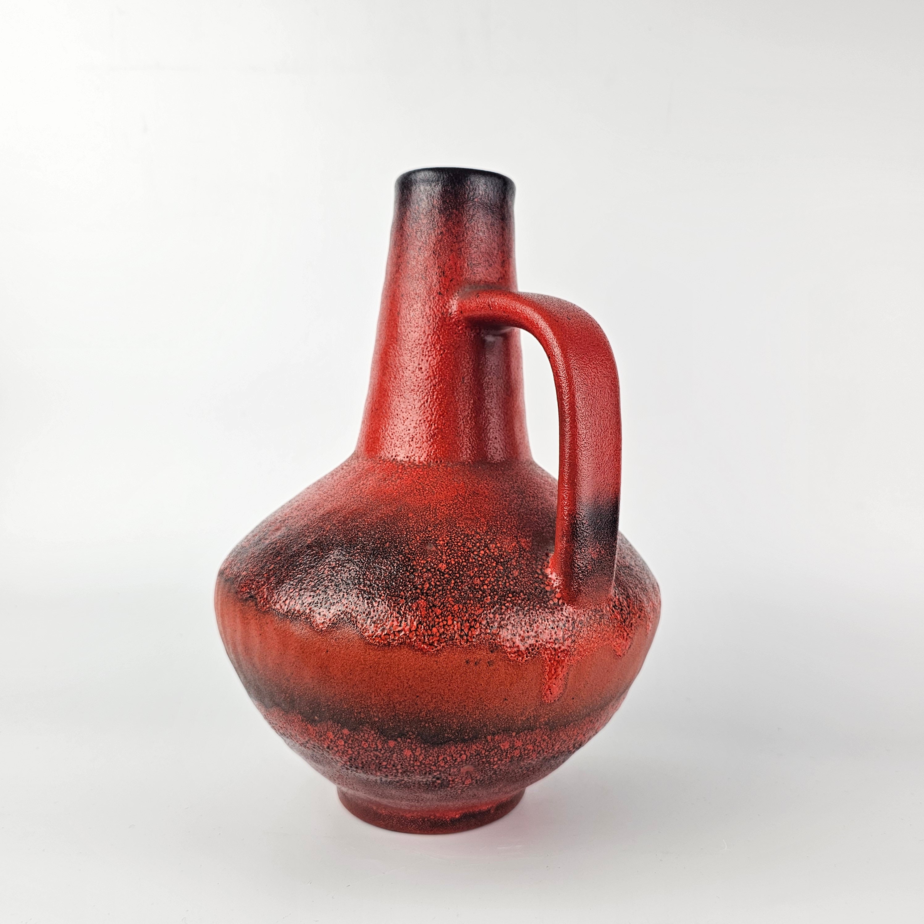 Vintage West German Fat Lava Vase Made by Carstens Tonnieshof