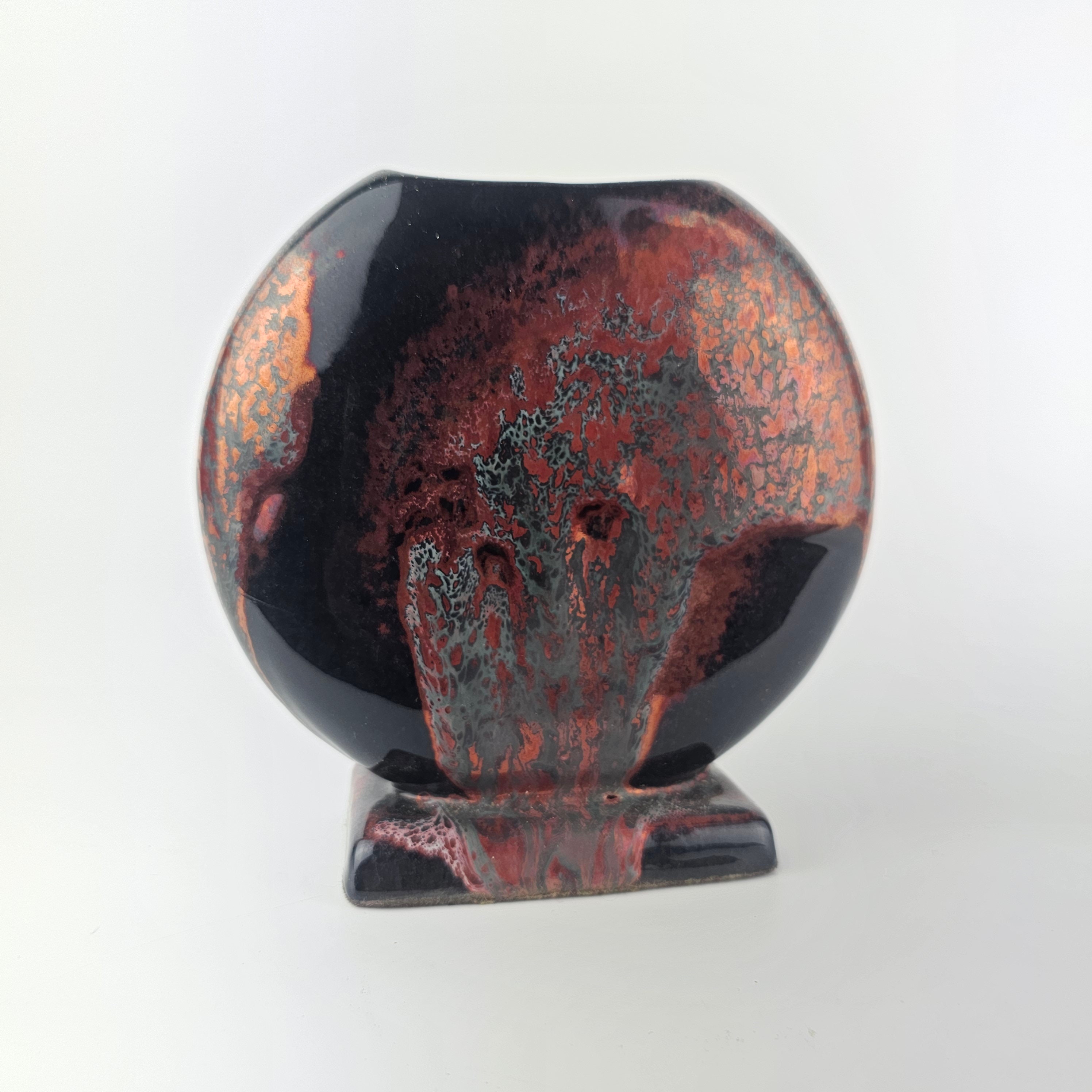 Vintage West German Fat Lava Vase Made by Otto Keramik. Colours
