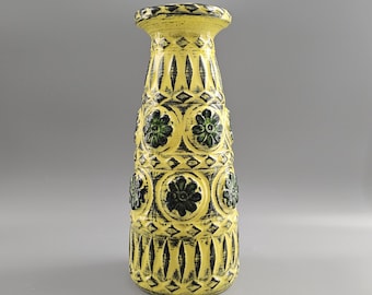 ヴィンテージの西ドイツの Fat Lava 花瓶。ベイセラミックス、形状番号