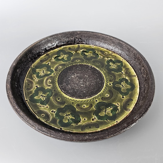 50~60s ヴィンテージ【Bitossi】Aldo Londi アートプレート A Beautiful Vintage Round Bitossi Plate. 
