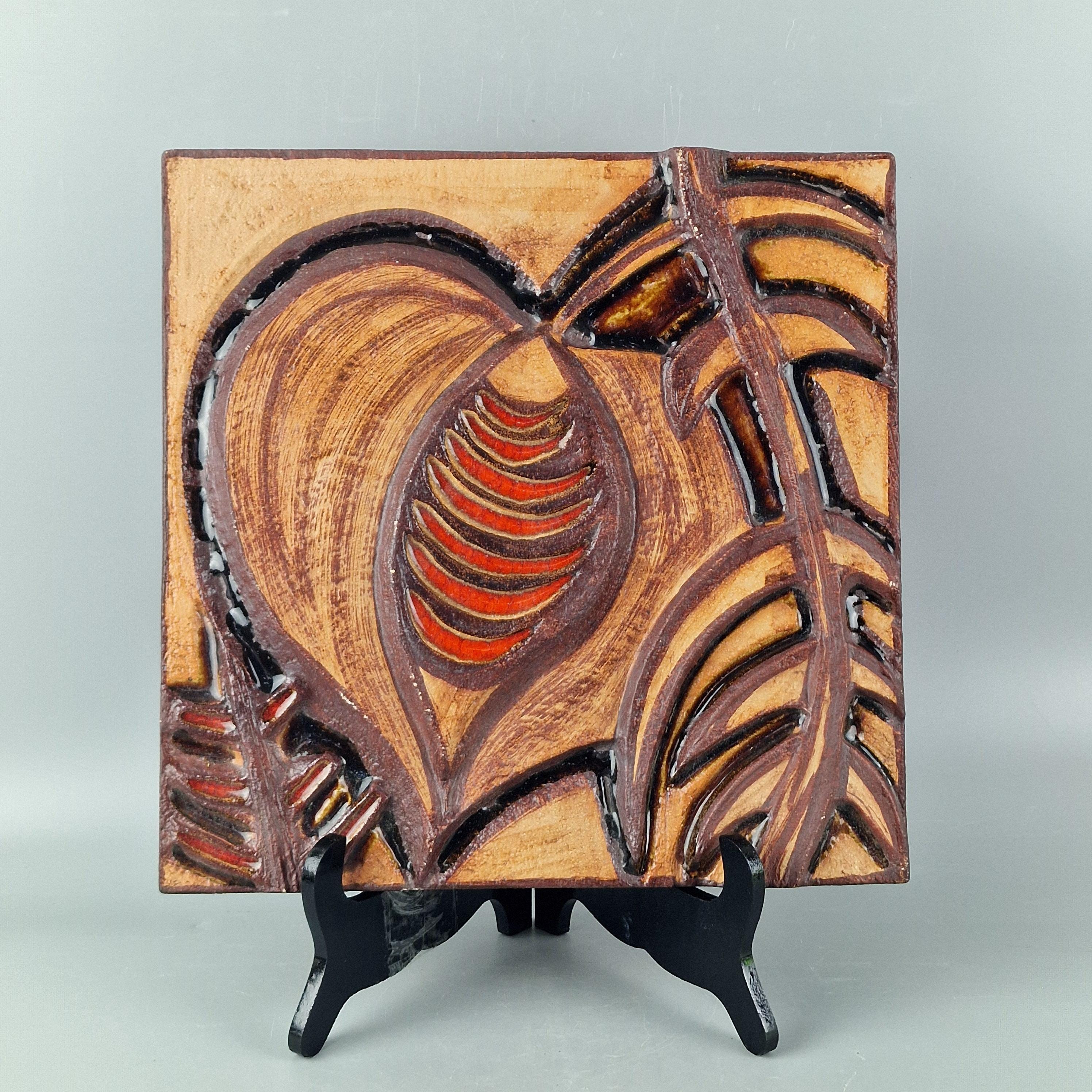 Vintage Wall Plaque/wall Relief. Soholm, Denmark, Model Number