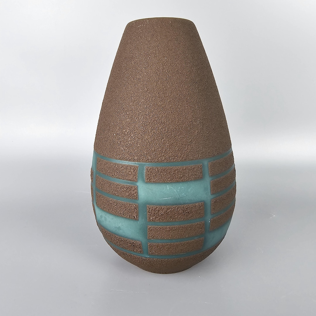 ヴィンテージの西ドイツの Fat Lava 花瓶。 Steuler、フォーム番号