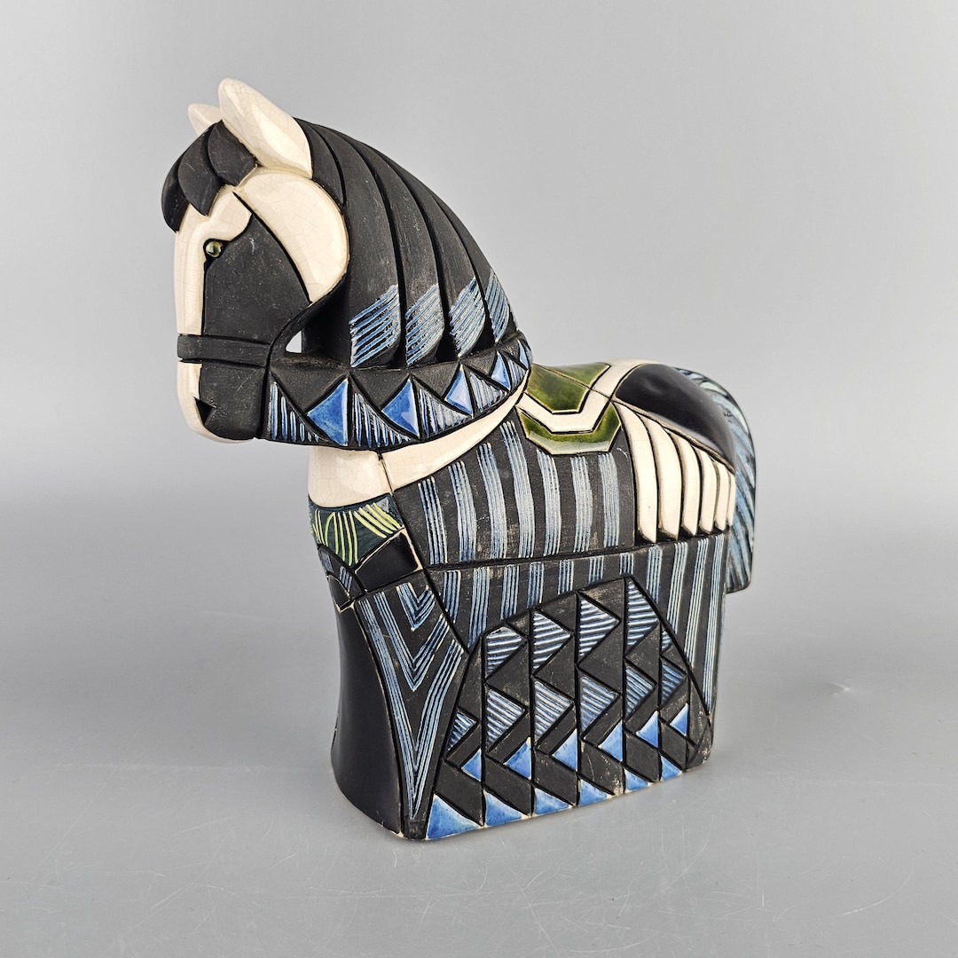 Artesania Rinconada 馬 ヴィンテージ 陶器 ペルーのパソ馬、陶器に半