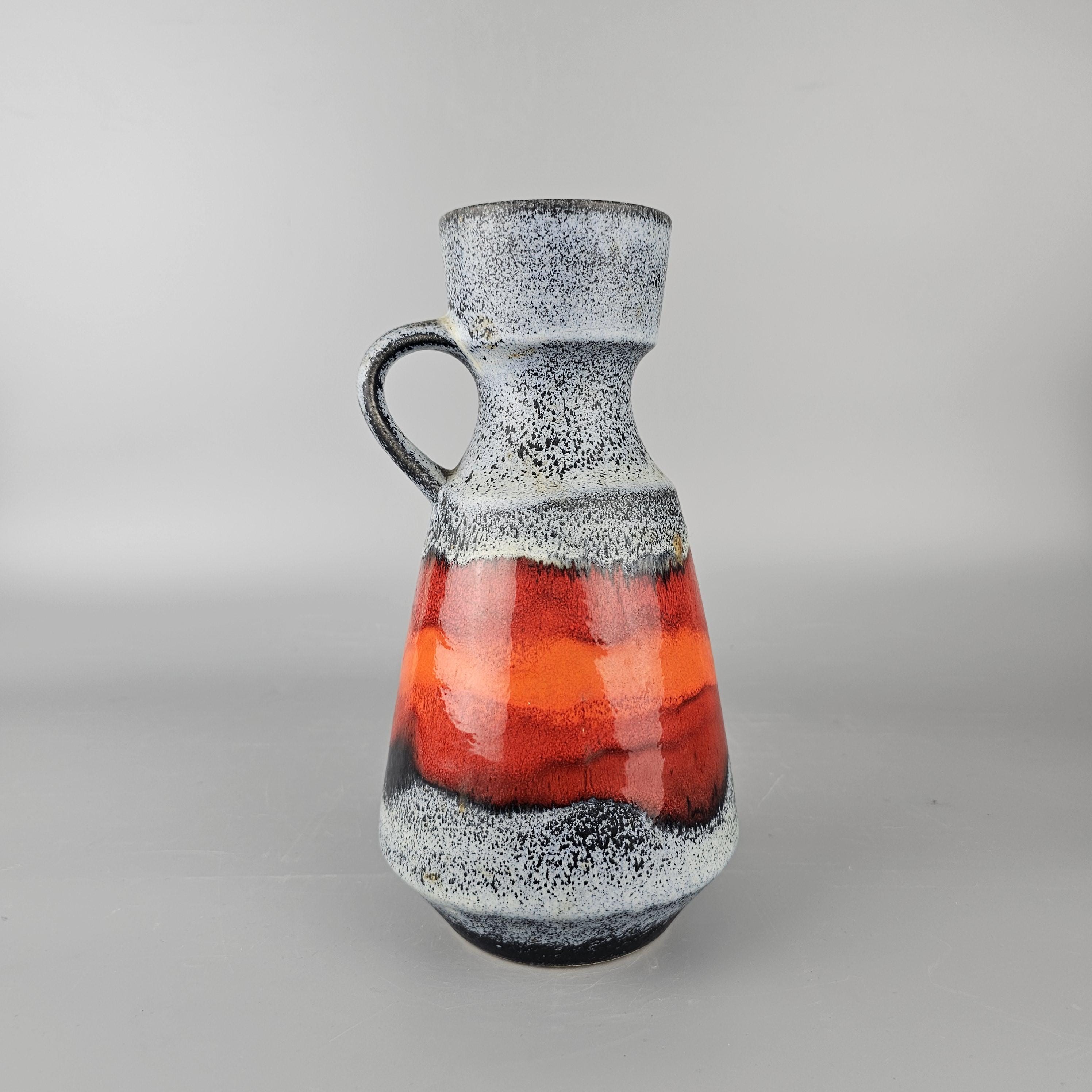 ビンテージの西ドイツの Fat Lava 花瓶。 Dumler & Breiden、フォーム