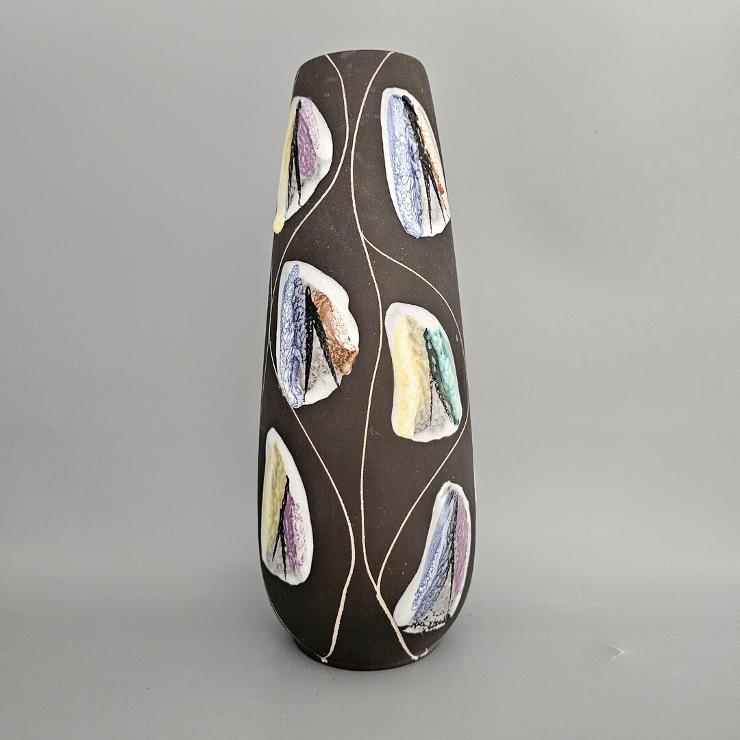 Vintage West German Fat Lava Vase Made by Bay Keramik. Model