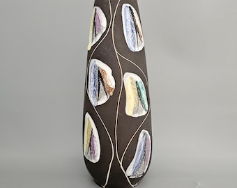 Vintage West German Fat Lava Vase Made by Bay Keramik. Model