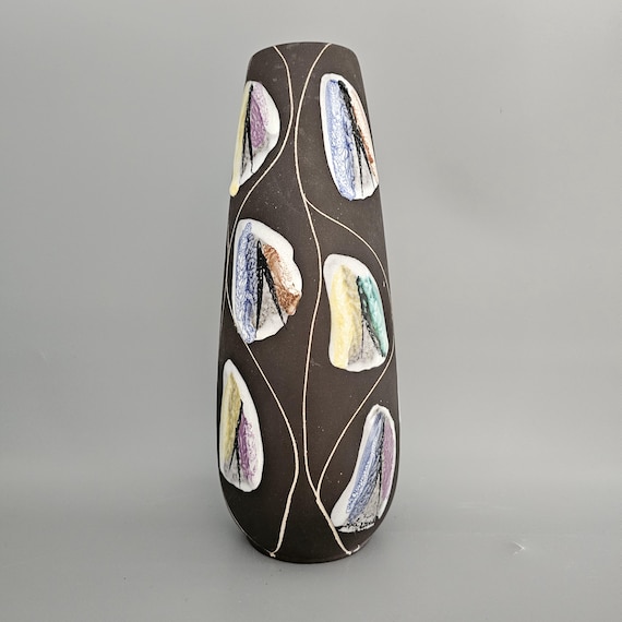 Vintage West German Fat Lava Vase Made by Bay Keramik. Model