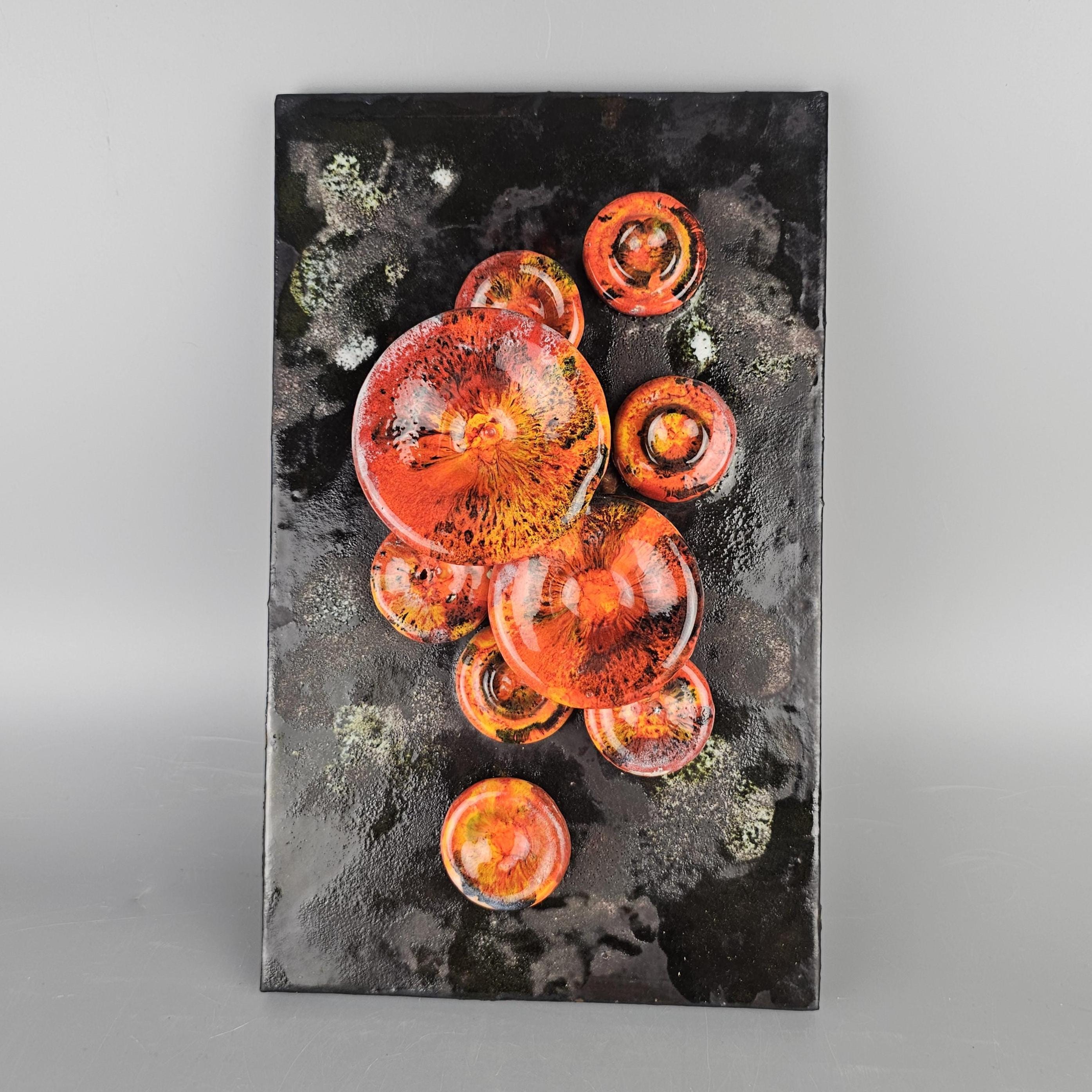 工芸品 Vintage Ruscha Fat Lava Wall Plate 工芸品 Vintage Ruscha Fat Lava Wall Plate Vintage Ruscha Keramik