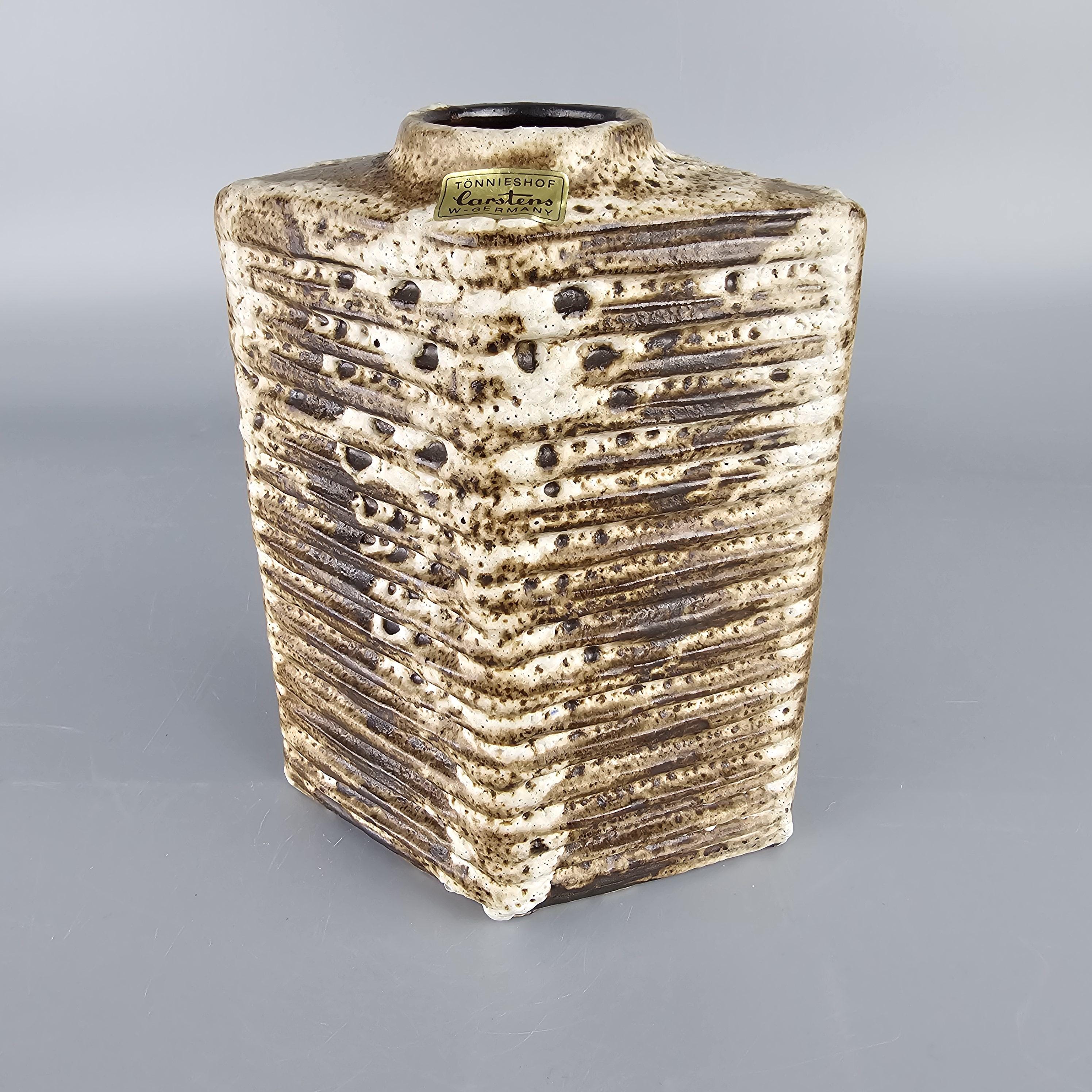 Vintage West German Fat Lava Vase. Carstens Tonnieshof, Form